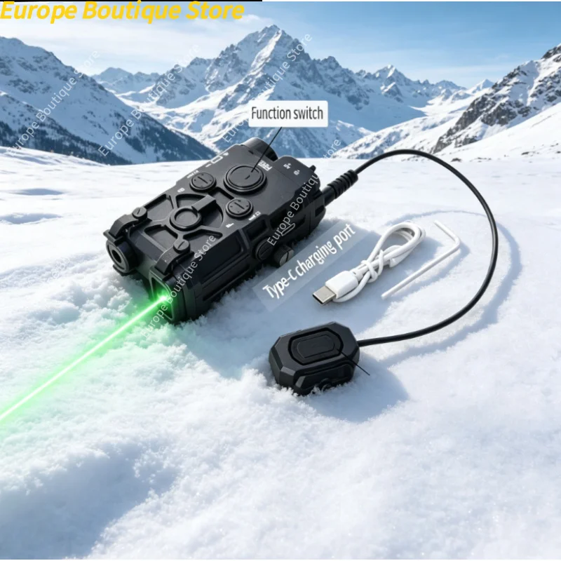 Multifunctional Tactical Storage Box With Red Green Light Indicator Flashlight Combo For Outdoor Toy Accessories