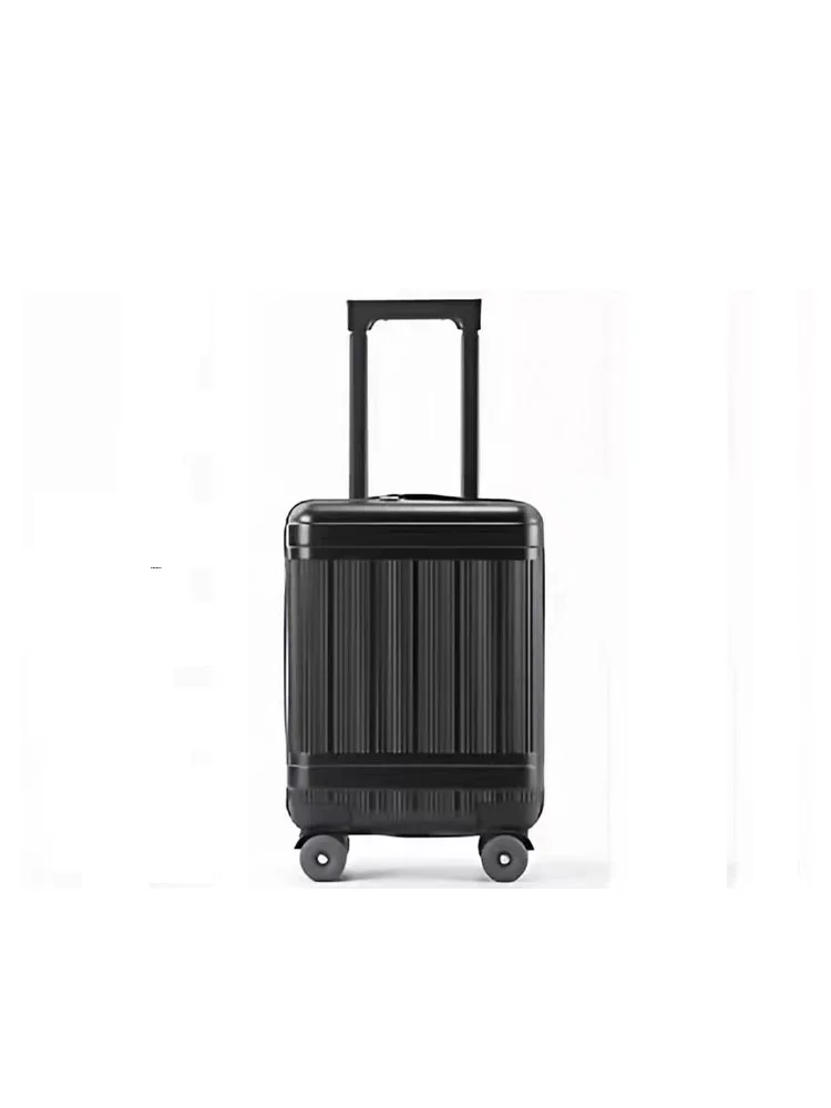 

Mini Macaron Color Suitcase for children with Swivel Wheels, 20-Inch Carry-On Luggage, Sturdy and Durable Leather Trolley Case