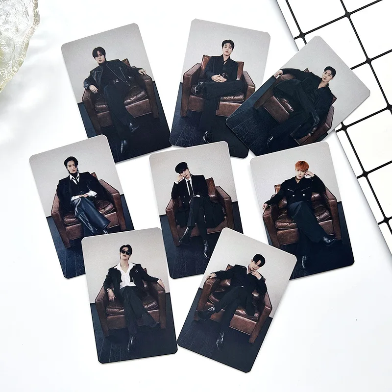 8pcs/Set KPOP ATEEZ New Album GOLDEN HOUR : Part.1 LOMO Cards Photo Card Postcard Fans Collection Gifts