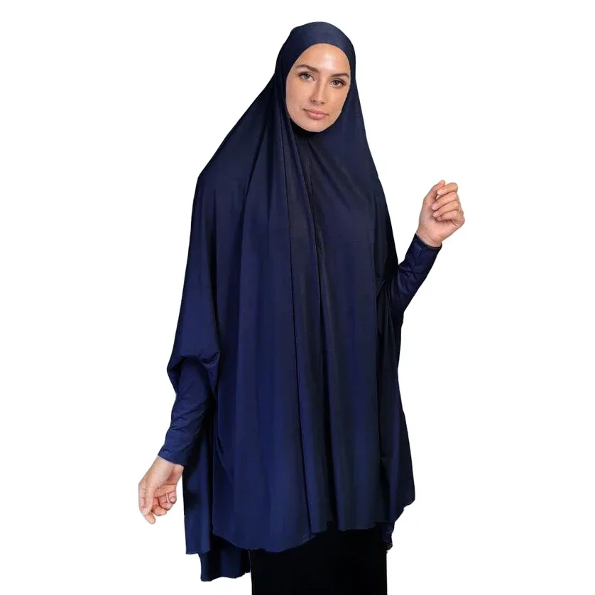 Women Muslim Khimar Abaya Long Hijab  Burqa Head Scarf Islamic Prayer Garment Overhead Turban Hijab Shawls Wraps Ramadan