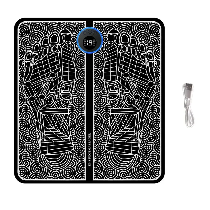 EMS Electric Foot Massager Pad Relief Pain Relax Feet Acupoints Massage Mat Shock Muscle Stimulation Improve Blood Circulation