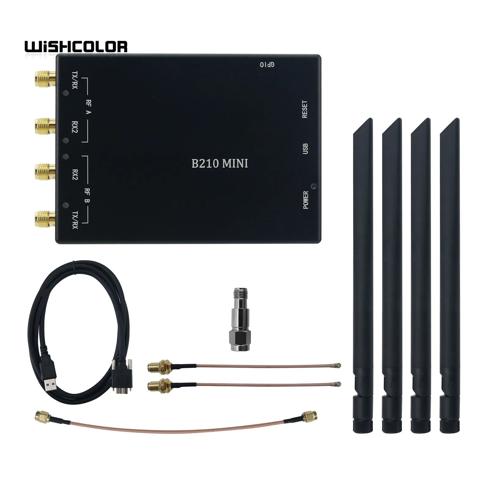 Hamgeek B210 Mini AD9361 Software Defined Radio Development Kit Motherboard with CNC Shell SDR Replacement for HackRF PlutoSDR