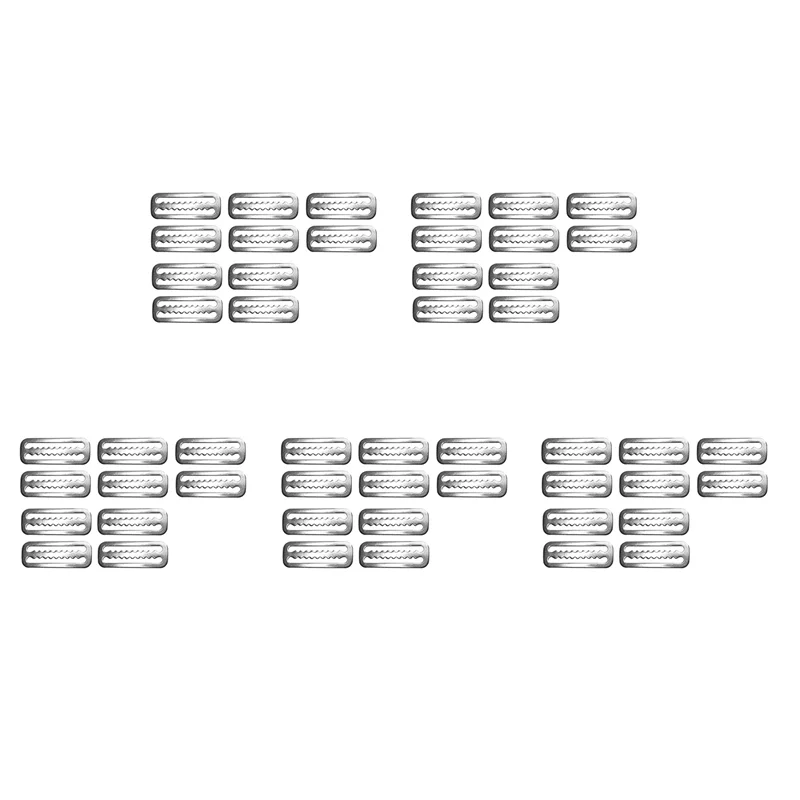 

RTSHE-50Pcs Scuba Diving Weight Belt Slide Keeper Ring Webbing Harness Belt Retainer Stopper Freediving Accessoires