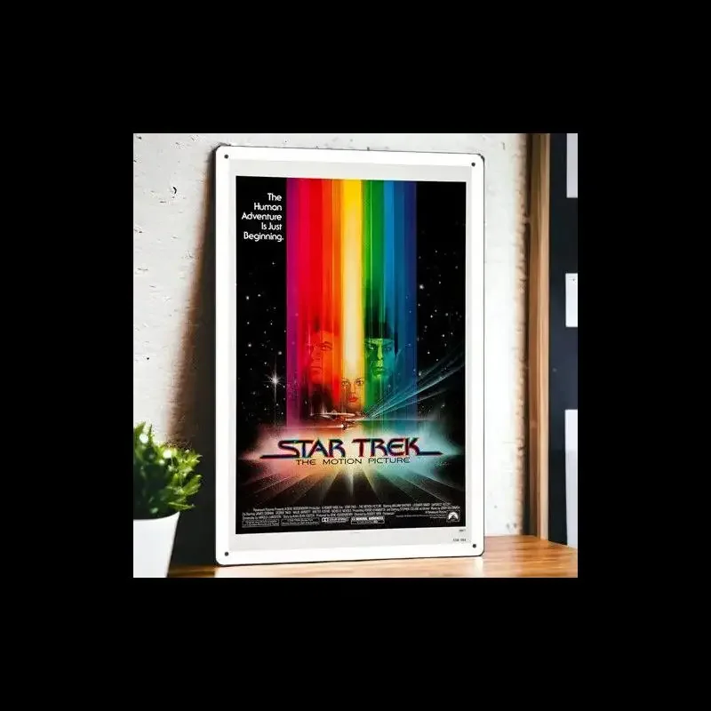 Vintage Star Trek The Motion Picture Metal Tin Sign Poster  Retro Wall Decor for Home Office Man Cave or Bar  Classic SciFi Movi