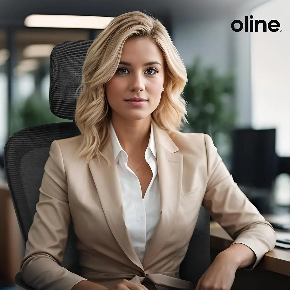 Ergoair Ergonomic Office Chair – Adjustable Lumbar Support, Flip-Up Armrests, Mesh Computer Desk Chair, Swivel Rolling