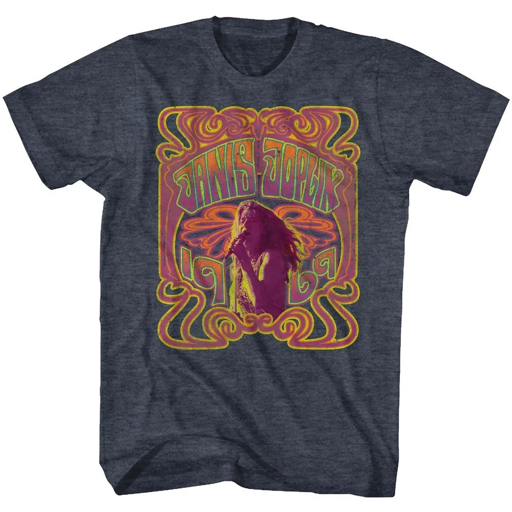 

Футболка для взрослых Janis Joplin Psychedelic Heather