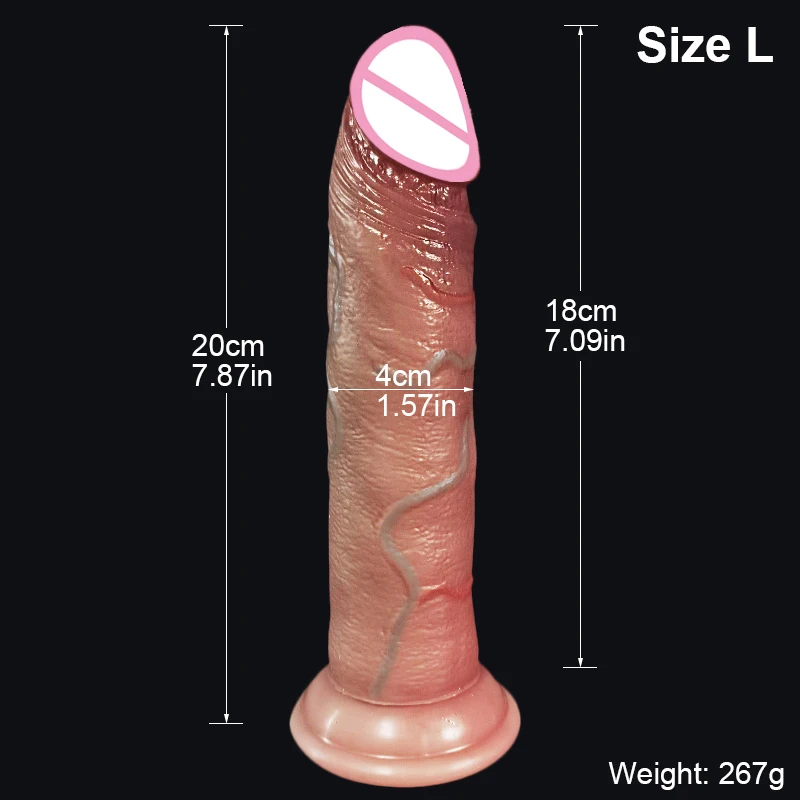 Sliding Foreskin Dildo Realistic Silicone Penis Suction Cup Strapon Phallus For Women Butt Plug Female Masturbator Dick Sex Toys