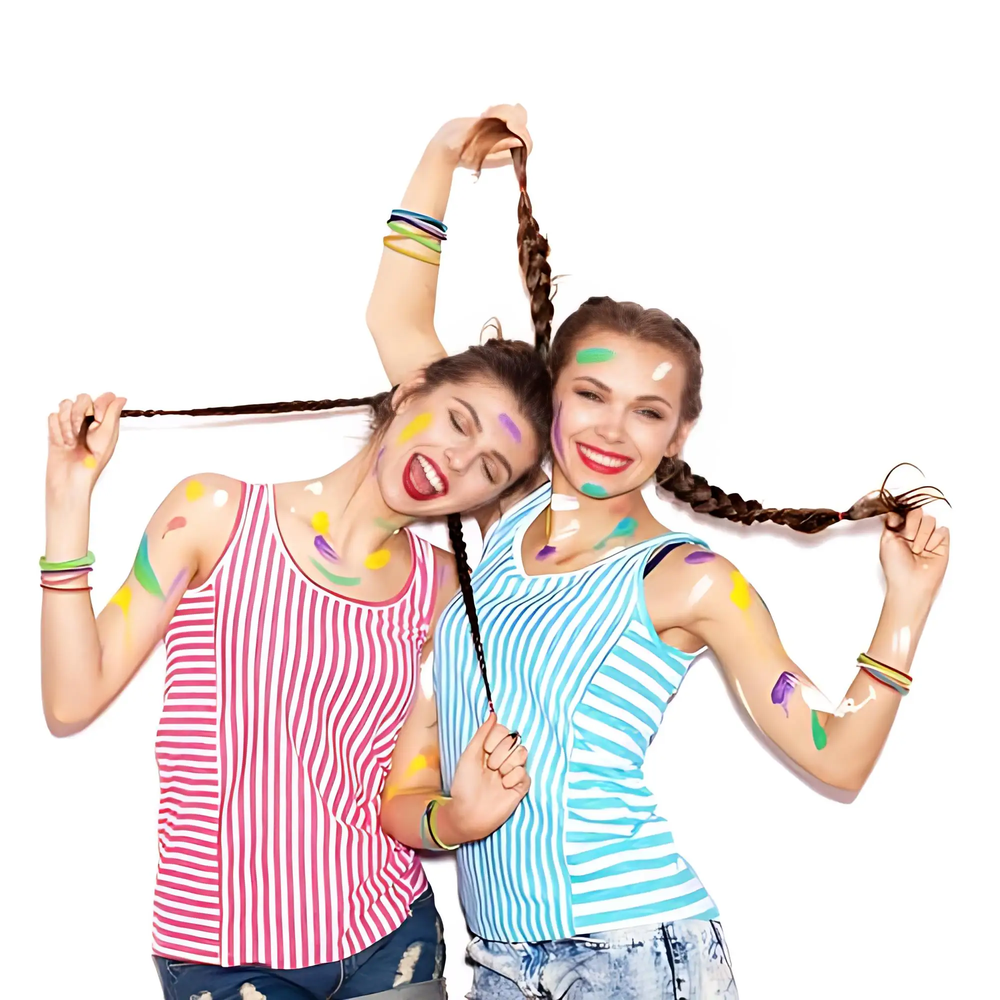 100 Pcs 80s Multicolor Silicone Jelly Rubber Bracelets Hair Ties Women, Mixed Style, Random Color