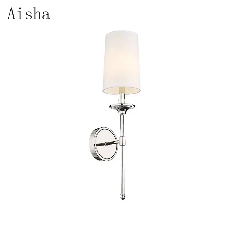 Americano minimalista lâmpada de parede quarto luz cabeceira moderna sala estar fundo arandelas para decoração casa luminária