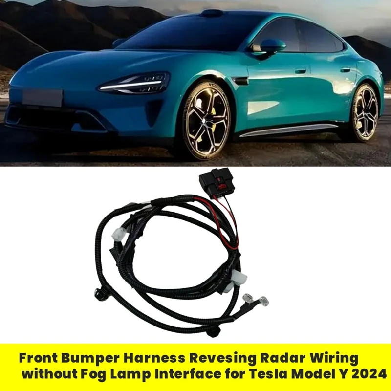 1489045-05-D Car Front Bumper Harness Reversing Radar Wiring Without Fog Lamp Interface For Tesla Model Y 2024 148904505