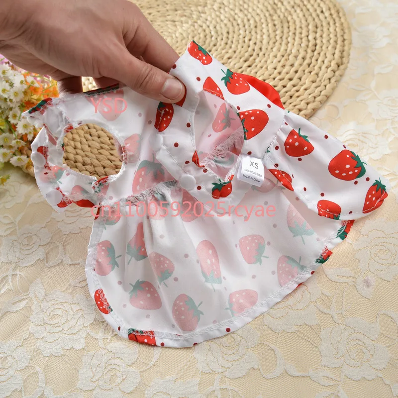 

Spring Summer Floral Princess Dress Breathable For Small Dogs And Cats