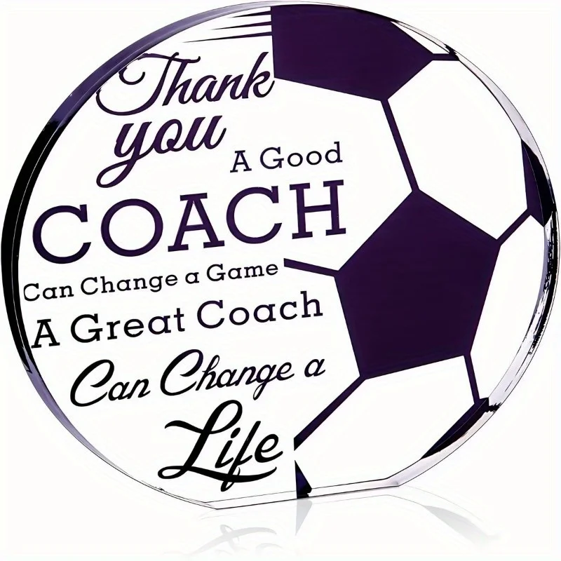 هدايا مدرب كرة القدم من الأكريليك، هدايا شكرًا لك للمدربين، ديكور مكتب المكتب، هدية تقدير، هدية مدرب نهاية الموسم #1