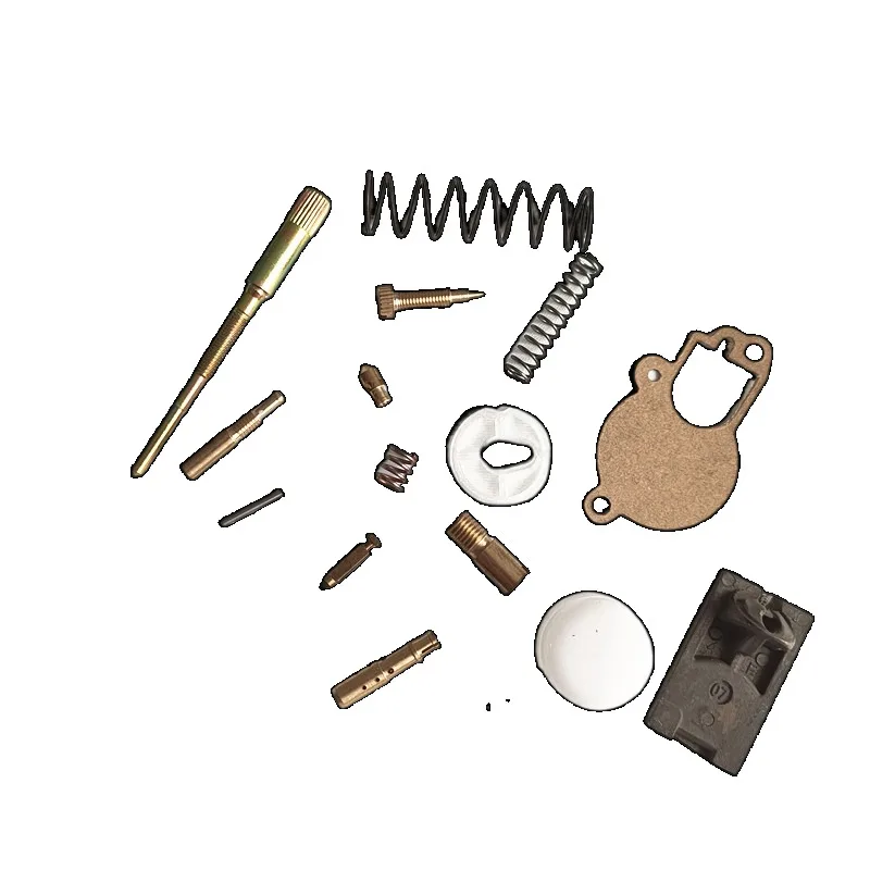 Carburetor Rebuild Repair Kit with Float Gasket Brass Jets Springs Fit Dellorto SI 20-20D P1051 3 Port Orado NV NV3 Spaco Parts