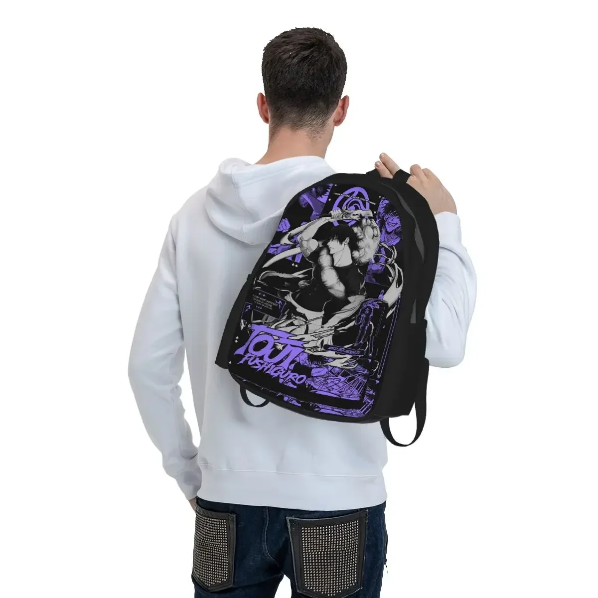 Tokyo Revengers Toji Fushiguro Backpack Student BookBag Kids School Bag Laptop Shoulder Bags for Men Women
