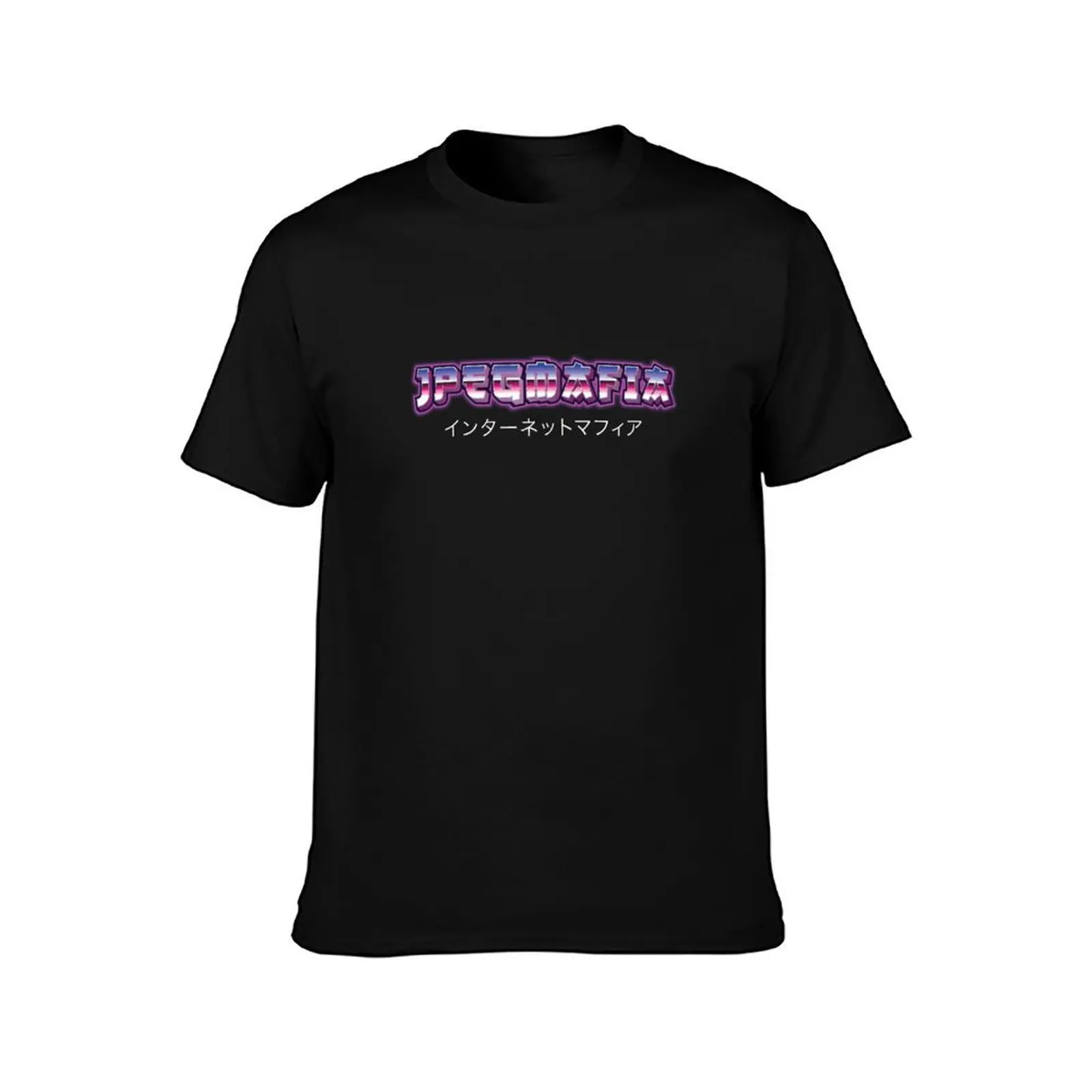 JPEGMAFIA Japanese Neon Vintage Text T-Shirt shirts graphic boys whites vintage Blouse men tshirt