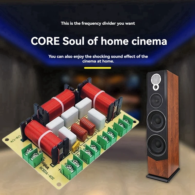 Top-2Pcs Crossover สูงกลางต่ําความถี่ลําโพง DIY Audio Splitter สําหรับ Home ลําโพงอัพเกรด