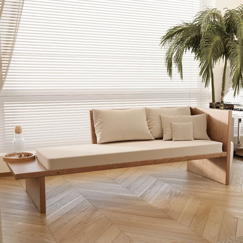 

Диван-кровать из массива дерева для гостиной, трехместный, для небольшой квартиры, с функцией раскладывания.