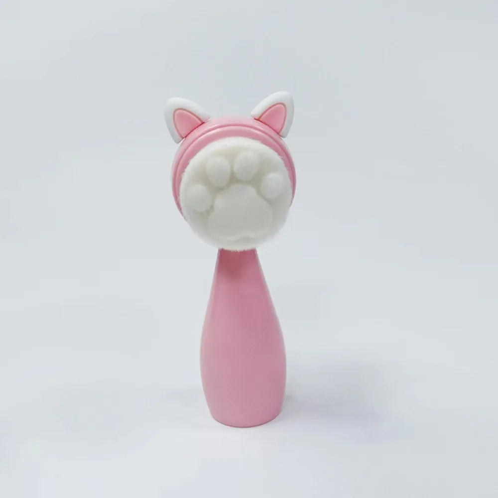 فرشاة تنظيف الوجه المحمولة، فرشاة سيليكون مع شعيرات ناعمة، فرشاة تنظيف رغوية، مجموعة مكياج كاملة مبتكرة لطيفة على شكل مخلب قطة #5