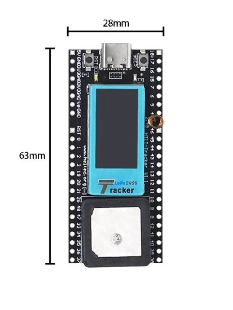 AliExpress HZWDONE Heltec ESP32 LoRa Meshtastic Asset Tracker SX1262 Wi-Fi Bluetooth GPS Tracker for Vehicle Bike Kids Pet Car Fitness Tracker