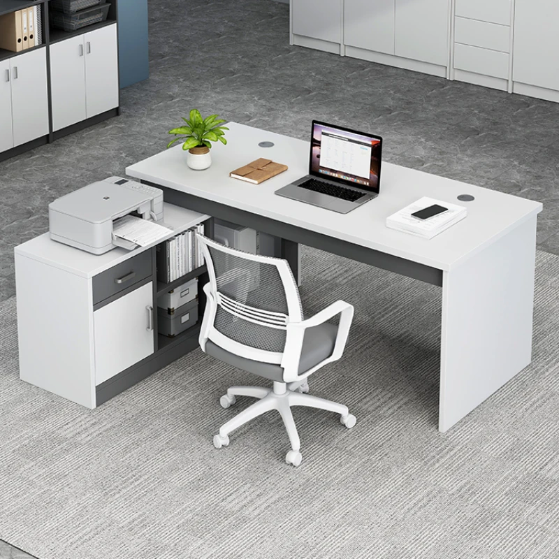 Computer Staff Work Desk Modern Simplicity Corner Office Study Desk White Vanity Escritorio Ordenador Work Furniture HD50WD