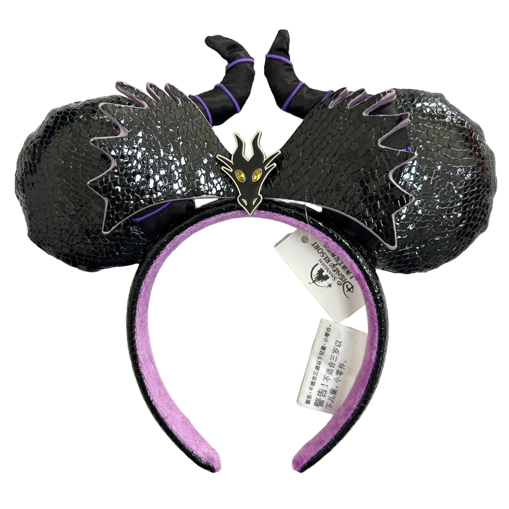 Disney Minnie Mickey Ears Headband Holiday Party Sequins Headdress Bows EARS COSTUME Headband Cosplay Plush Adult/Kids Gift image 3