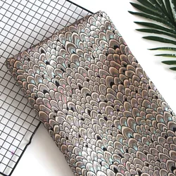 SMTA  The Cloth Patchwork Fabrics By The Meter Cotton Cloth For Patchwork Fish Scale Silver Blended 50*145cm D20