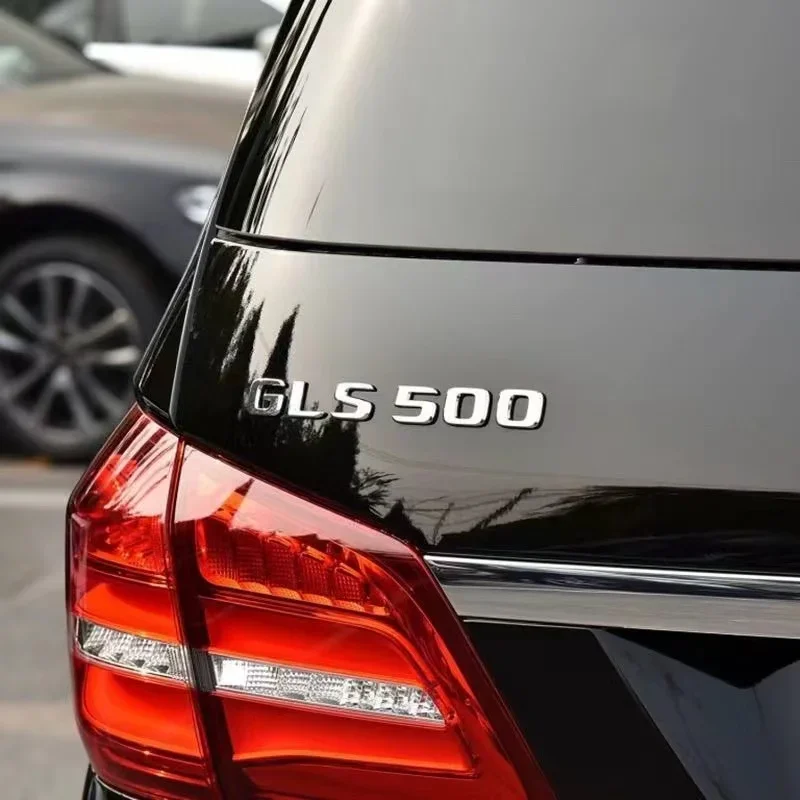 ABS Car Trunk Letters Logo Emblem Badge Decals Sticker For Mercedes Benz GLS Class GLS400 GLS500 GLS550 GLS450 GLS350 X166 X167