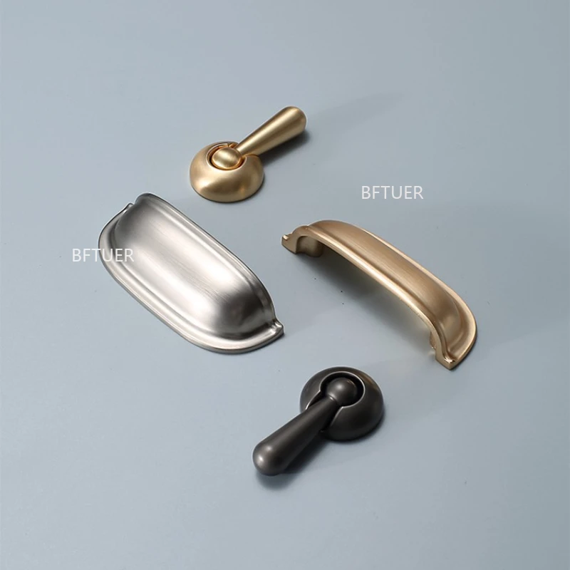 Semi-circular Metal Drawer Door Knobs Nordic Cabinet Handles and Kitchen Cupboard Pulls 17/64mm Furniture Handware