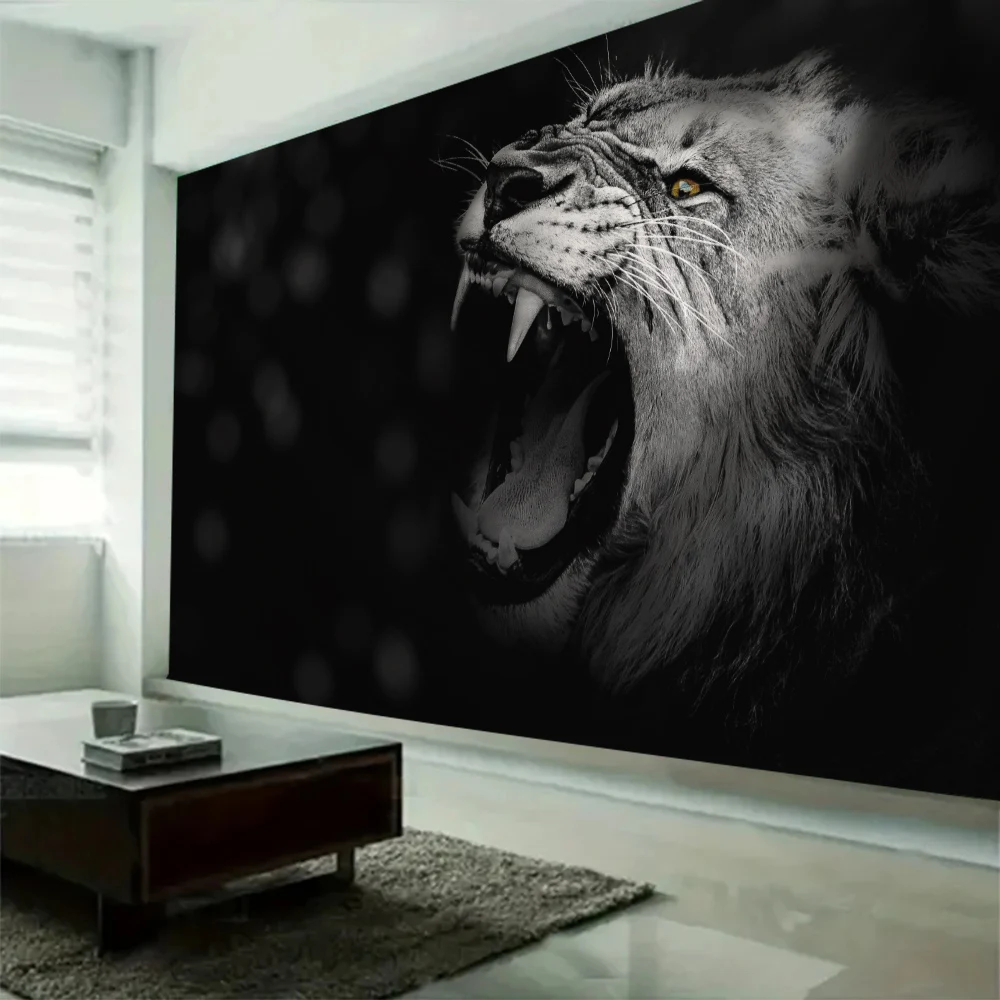 

Animal home wall decoration tapestry starry sky lion wolf background poster polyester yoga blanket bohemian psychedelic