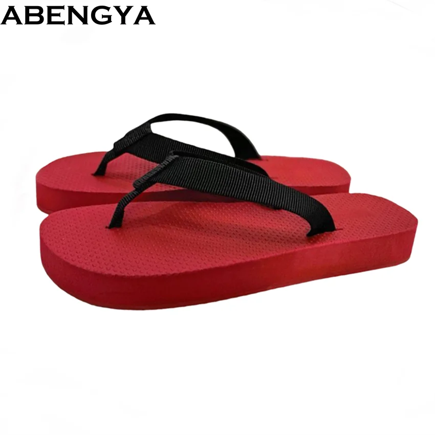 Hot Sale Summer FlipFlops Platform Flat Slippers For WomenThick Red Sole Mules Casual Beach Slides Flats Casual Shoes For Women