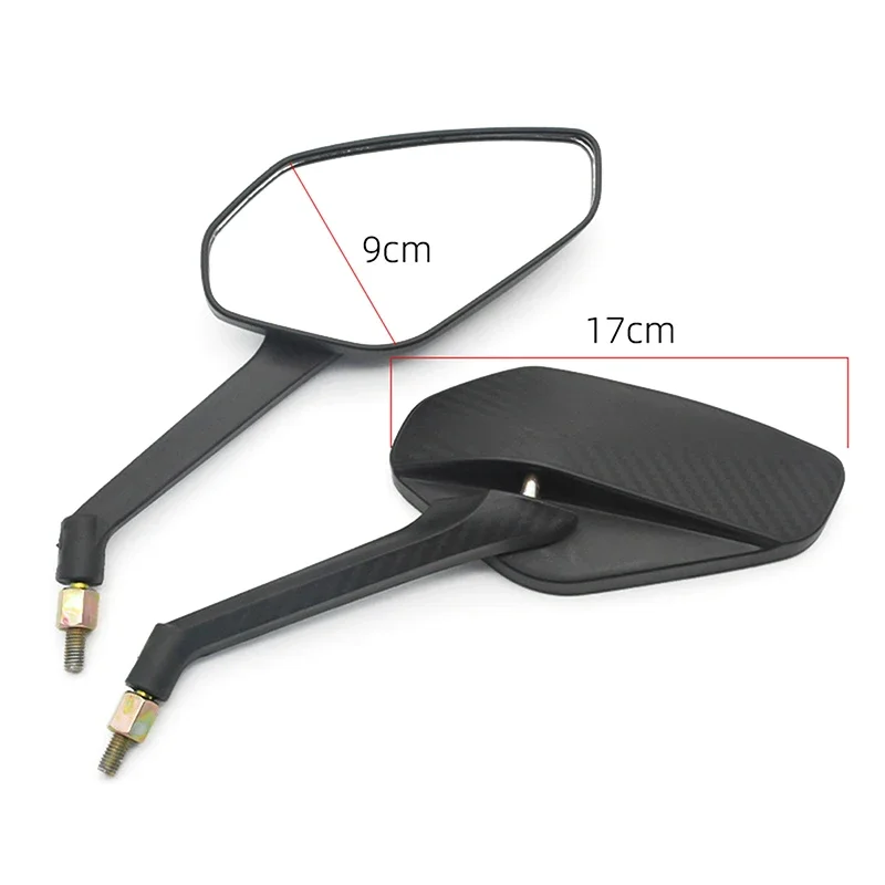

2pcs 8mm Motorcycle Rearview Mirrors Wide Angle Adjustable Bicycle Bike Handlebar Side Flexible Rear View Mirror