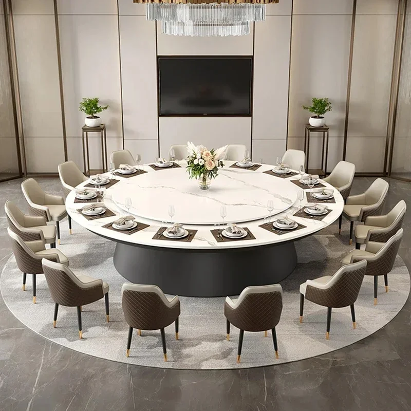 Round Dining Table for Kitchen and Conference Use - Versatile Coffee and Console Style for Home and Hotel