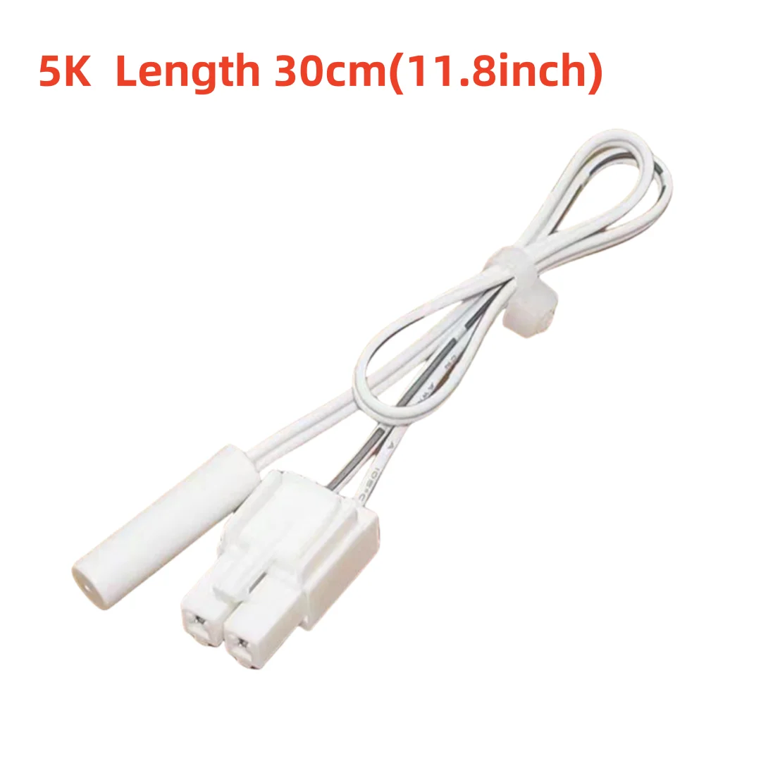 1 unidad de sonda de sensor de temperatura para refrigerador 5K, universal para Haier/Midea/Meiling/TCL, piezas para nevera/congelador/hieleras