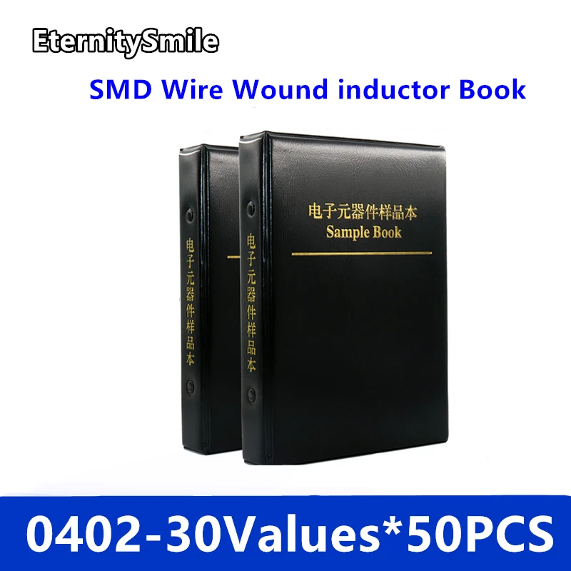 

Wire Wound SMD Ceramic Inductor Kit 0402 30values X 50pcs Chip Inductance Sample Book SMT Assortment Sample Book