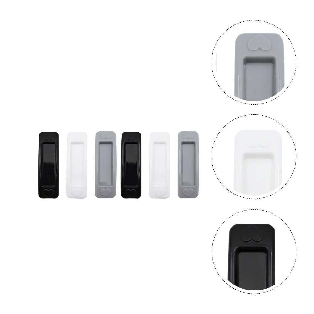 

6Pcs Multipurpose Instant Adhesive Knobs Self-Stick Door Handles for Drawer Cabinet Closet Pull Handles Household Non-Punched