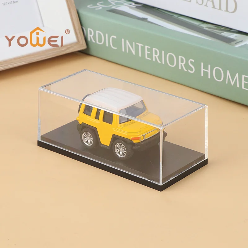 Latest1:64 Car Model Display Box Transparent Protective Case Acrylic Dust Hard Cover Storage Holder