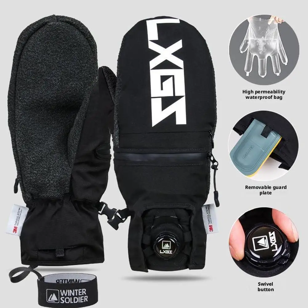 

Ski Mittens Can Touch Screen Biker Thermal Gloves Wear-Resistant Professional Snowboarding Glove Winter Outdoor Sports Equipment