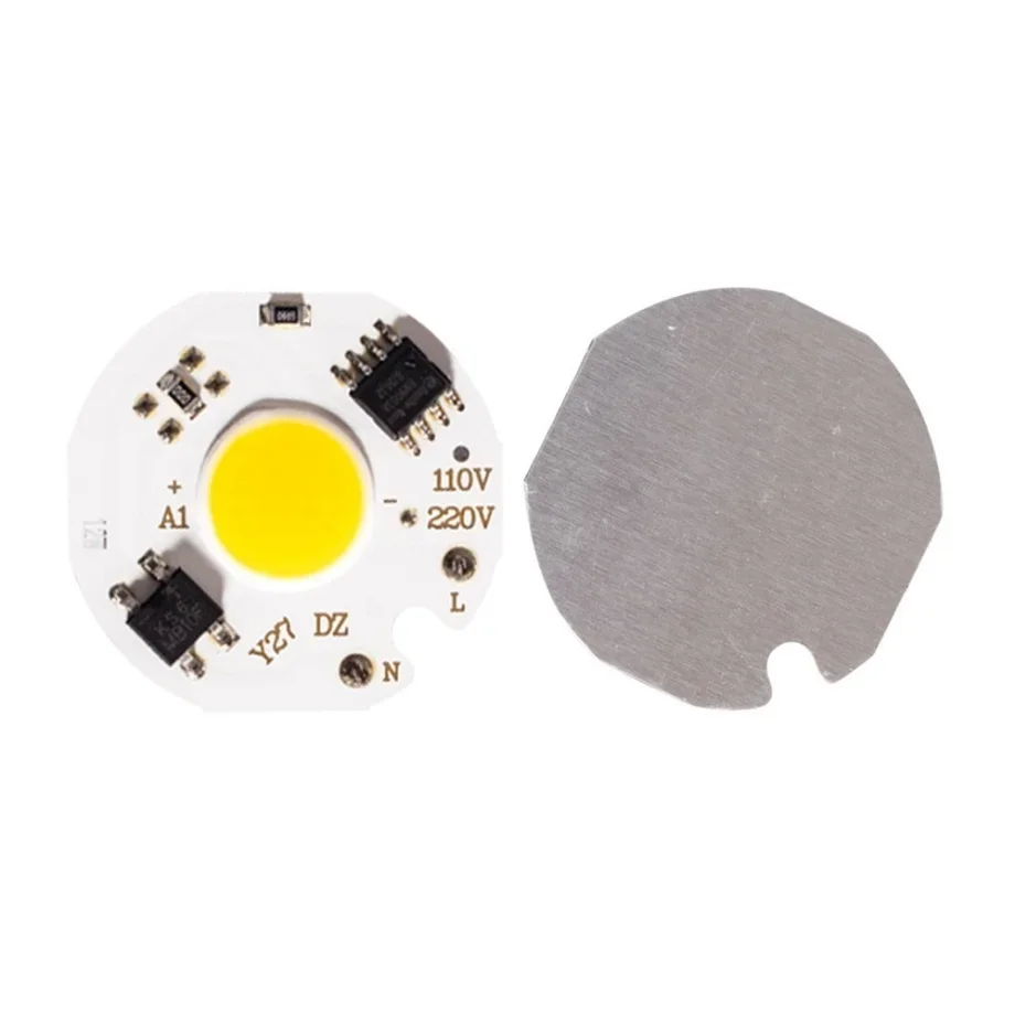 Luz de inundação, Branco frio, Branco quente, 220V, 3W, 5W, 7W, 9W, Yzzkoo-LED COB Chip Lamp, Smart IC, sem necessidade de driver, 10W, 12W, Y27