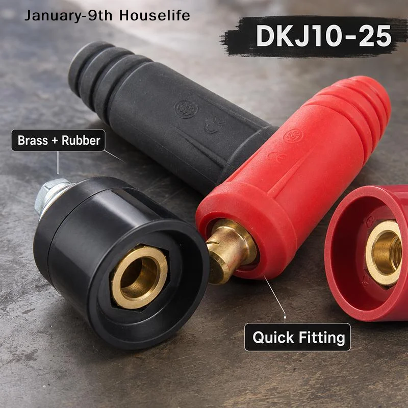 European Style Welder Quick Connectors Insulated Rubber Shell Brass Fittings For Industrial Welding RepairJanuary-9th Houselife