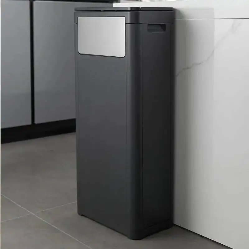 Food Plastic Waste Bins Anti Odor Recycling Large Trash Bin Rectangular Tissue Trash Can Storage Kitchen Wastebasket Toilet