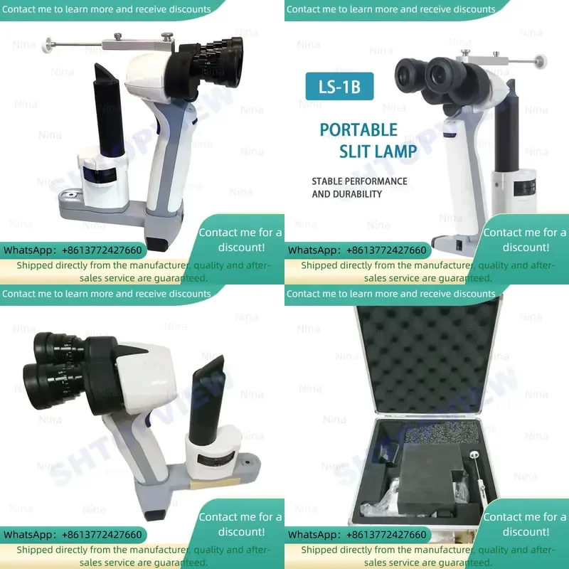 Digital Slit Lamp LS-1B with 60 Degree Slit Angle Ophthalmic Equipment Portable Slit Lamp for Sale