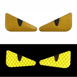 Monster Eye IR Patch Armband Badge , Decal Applique Embellishment, Reflective in Darkness Accessory, Tactical Yellow Patches
