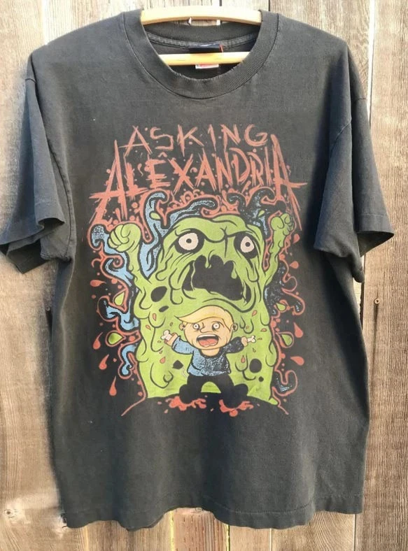 2009 Asking Alexandria Stand Up And Scream Monster Band Unisex Shirt