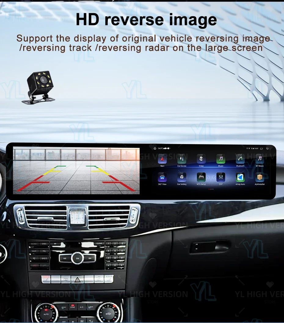 

M CarPlay двойной сенсорный экран Android 13 для Mercedes Benz CLS W218 2012-2017, автомобильный радиоприемник, автомобильный GPS-навигатор, мультимедийный головное устройство 4G