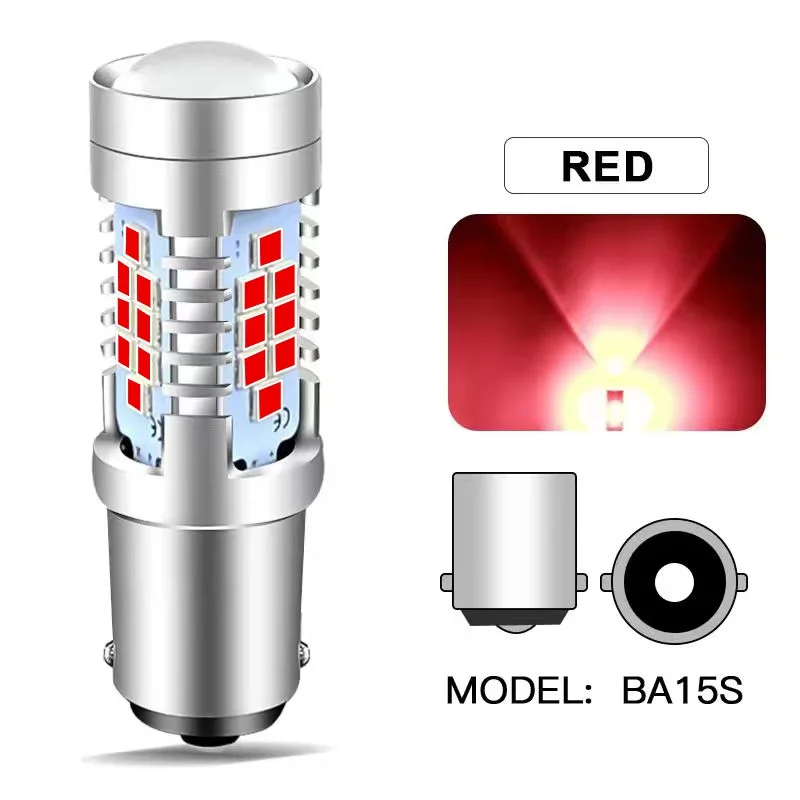 2 Stück Fehlerfreie Canbus 30SMD 1156 P21W PY21W BA15S BAU15S LED-Birnen Blinker 1157 P21/5W BAY15D T20 7443 Bremslicht