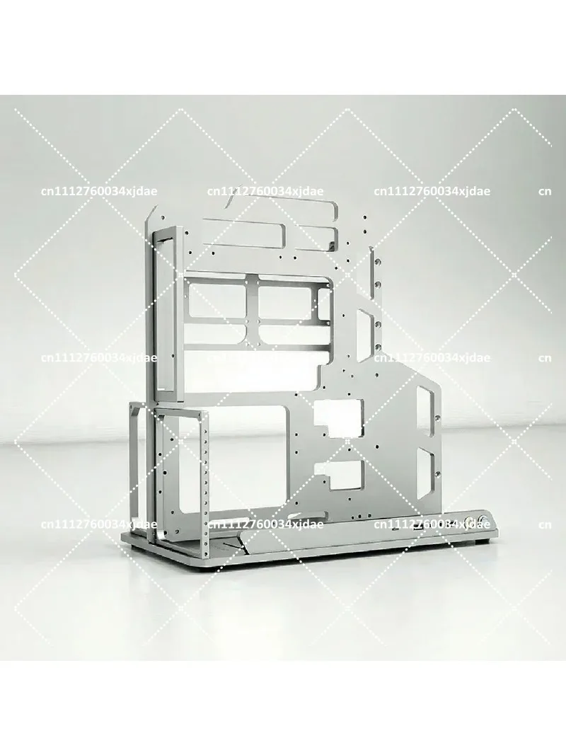 Aluminum Alloy Open Frame PC Case, ATX Water Cooling Rack for MATX ITX EATX, Minimalist Computer Chassis