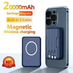 Ranwomen 20000mAh Wireless Power Bank Portable Magnetic Powerbank Fast Charge External Battery for Magsafe for Xiaomi iPhone
