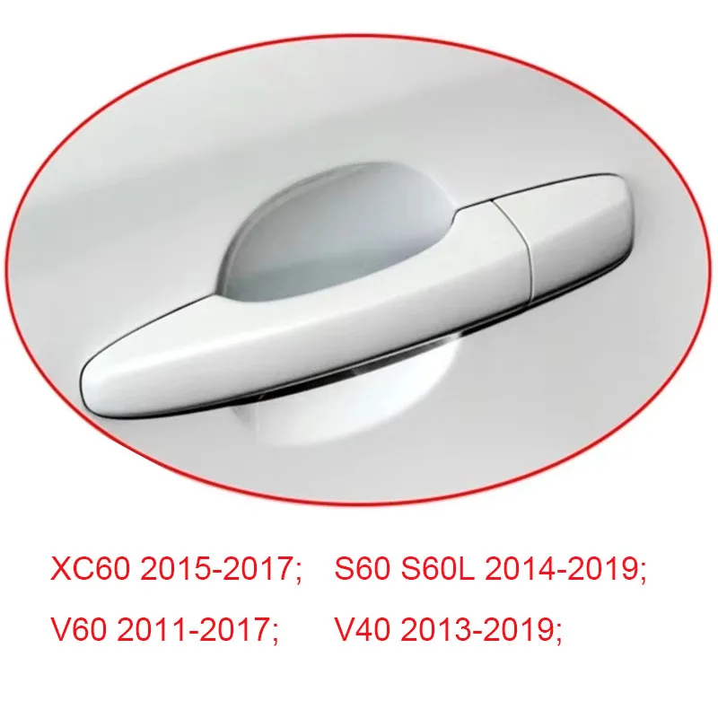 Front Left Outer Door Handle Cover Keyhole Trim Covers Cap For Volvo XC60 S60 S60L V60 V40 31349578