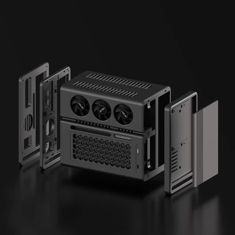 Xikii Ff04 Lp Itx Mini Case Cnc All Aluminum With Enp-8345l Silent