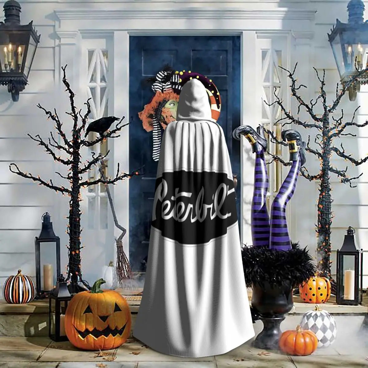 

Peterbilt Class Pays 1939 Long Hooded Cloak Witch Medieval Costume Cosplay Cape HalloweenVampire Adult Unisex